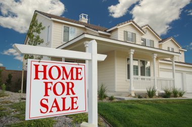 ev satışı işareti ve yeni ev için