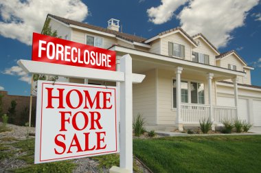 ev satışı işareti ve house Foreclosure