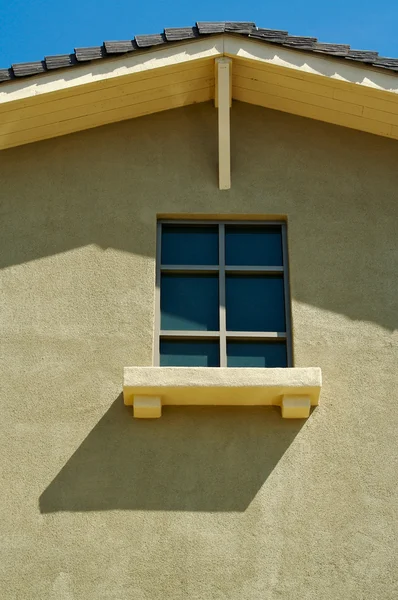Sammanfattning av nya hem konstruktion fasad — Stockfoto