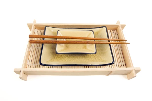 Abstract Chopsticks and Bowls — Stock Photo, Image