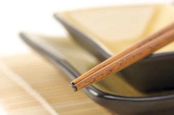 Chopsticks e tigelas abstratas — Fotografia de Stock