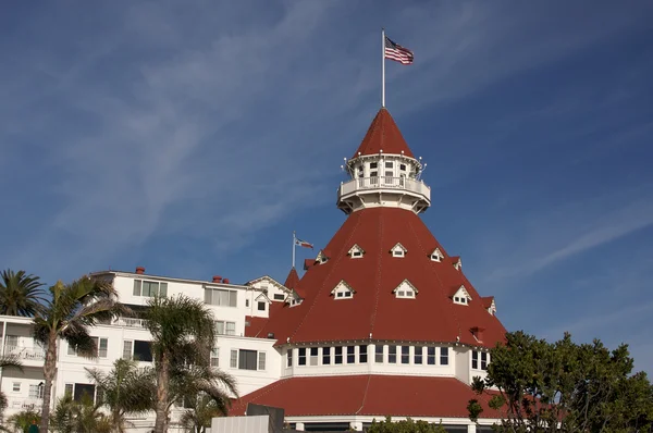 Gyönyörű Hotel Del Coronado, San Diego — Stock Fotó