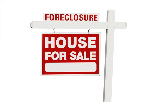 Zwangsvollstreckung zu verkaufen Immobilien Zeichen — Stockfoto