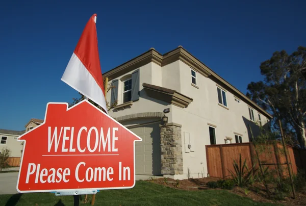 Välkommen, behaga komma i tecken och hus — Stockfoto