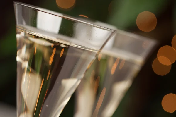 Champagneglazen abstract met verlichting — Stockfoto