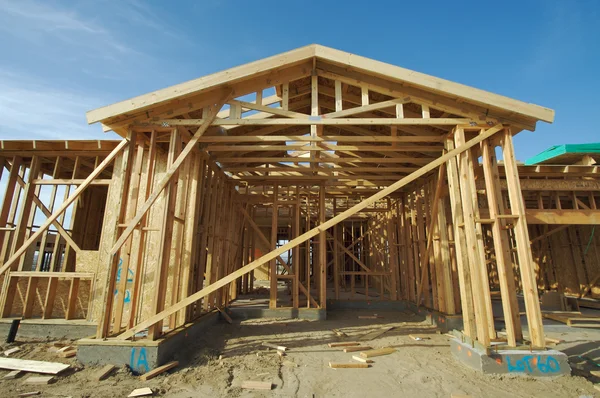 Construction Home Framing Abstract Stock Picture