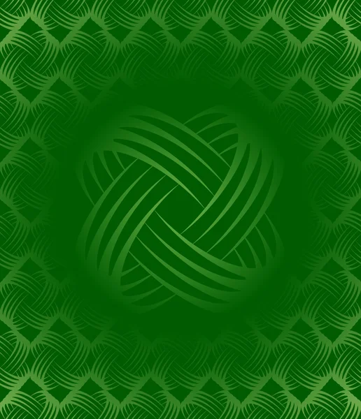 Green Tileable Wallpaper Background — Stock Vector