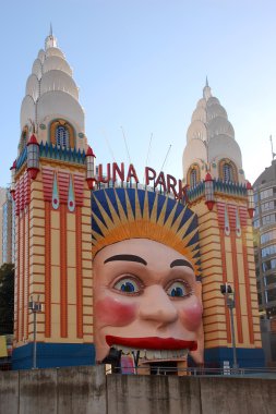 Luna Park in Sydney, Australia clipart