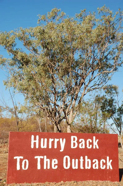 Sbrigati a tornare nell'Outback — Foto Stock