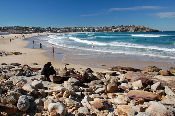 Bondi Beach con, Sydney —  Fotos de Stock