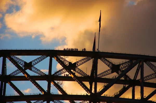 Harbour Bridge Climb with Royalty Free Stock Images