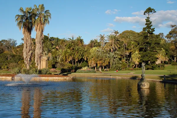 Sydney Royal Botanic Gardens lake Stock Photo
