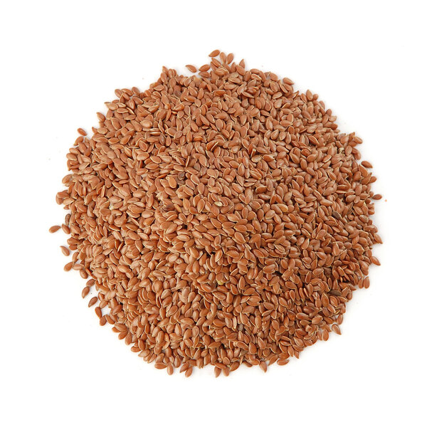 Pile of flax seeds