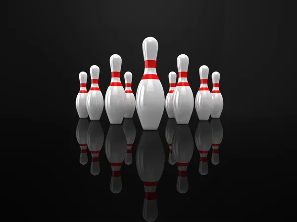 Bowling pins — Stock Photo, Image