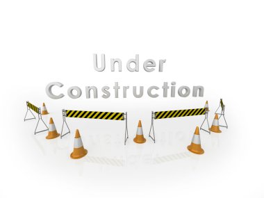 Under construction illustration clipart