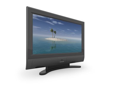 Flat screen TV clipart