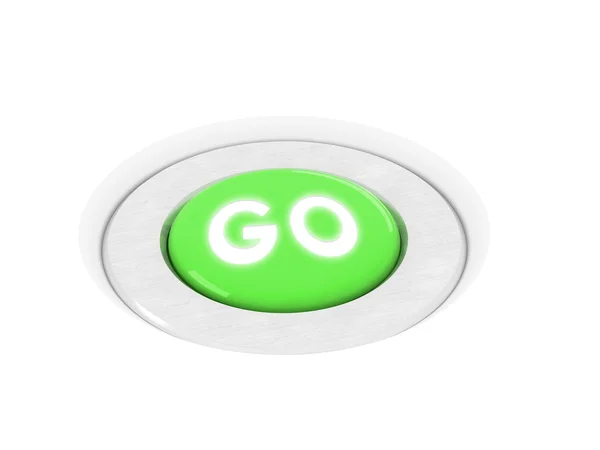 Ilustração do botão Go — Fotografia de Stock