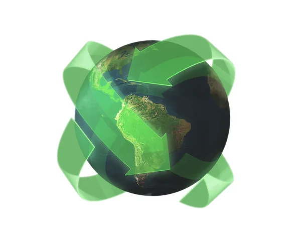 Země recyklace koncept ilustrace — Stock fotografie