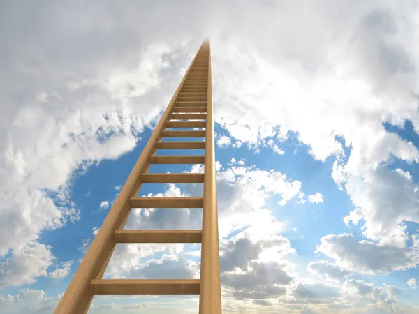Лестница к облакам — стоковое фото