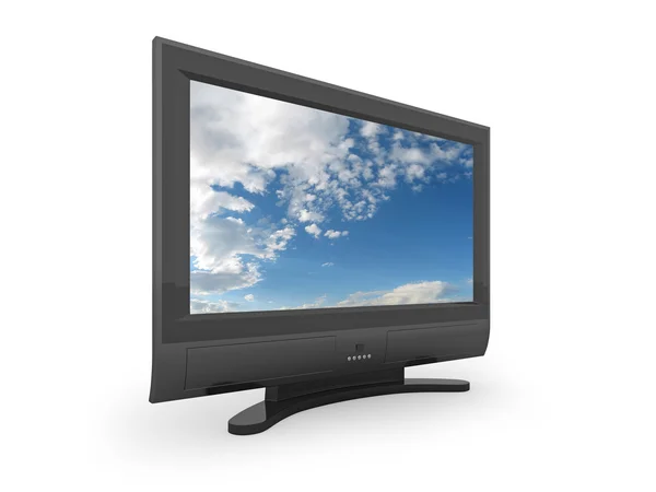 Flat screen TV illustration — Stock Photo, Image