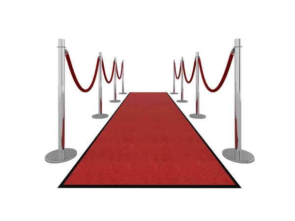VIP червоний килим ілюстрація вид спереду Ліцензійні Стокові Зображення