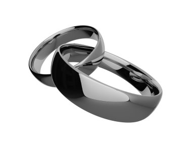Silver rings interlinked clipart