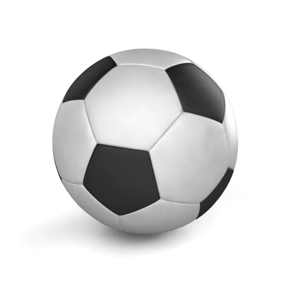 Siyah ve beyaz futbol topu (futbol) — Stok fotoğraf