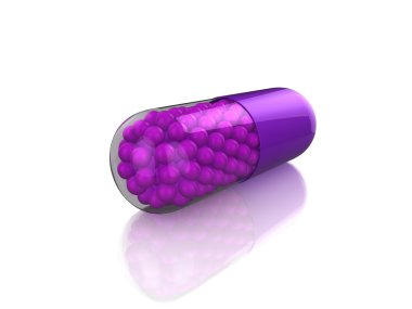 Purple pill clipart