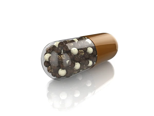 Chocolate Pill — Stock Photo, Image