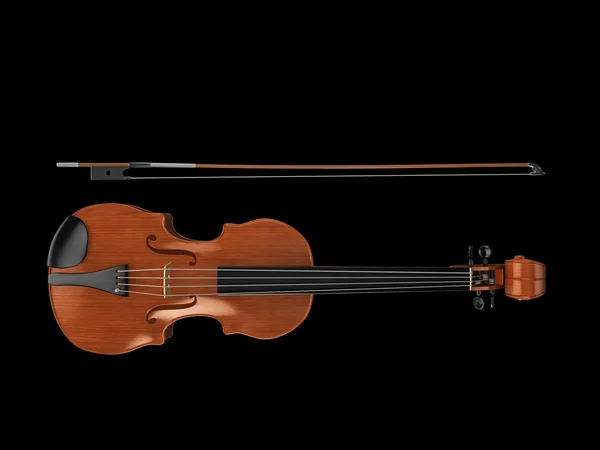 上からバイオリン — ストック写真