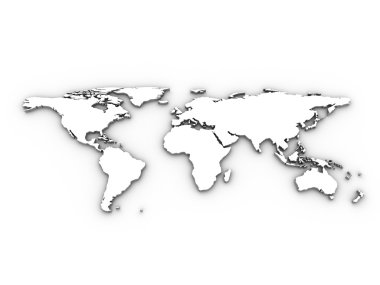 World map illustration clipart