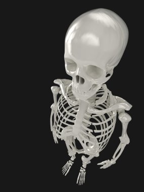 Skeleton from above clipart