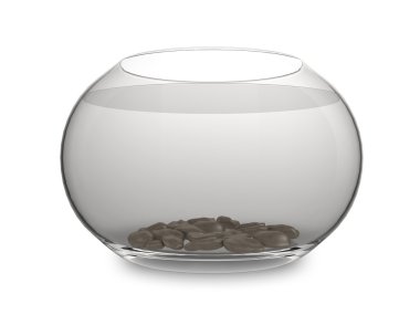 Empty goldfish bowl clipart