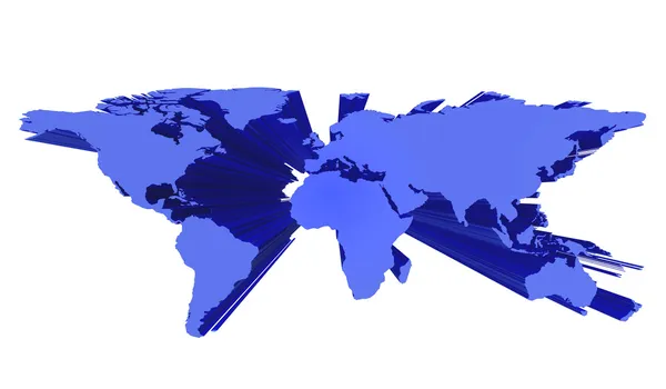 Ilustração do mapa mundial — Fotografia de Stock