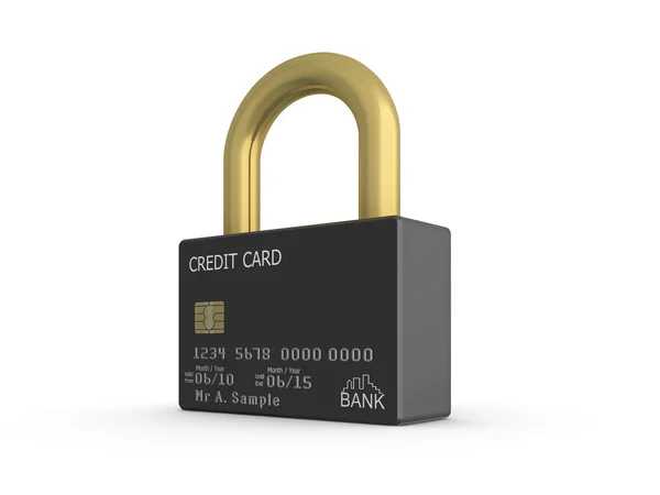 Sichere Kreditkarte — Stockfoto