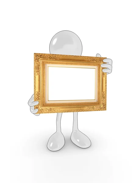 Blank frame character — Stock Photo, Image