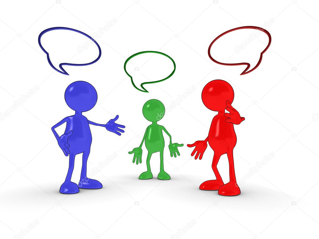 3d Chat Characters Stock Photo C Aspect3d