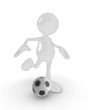 Soccer player clipart