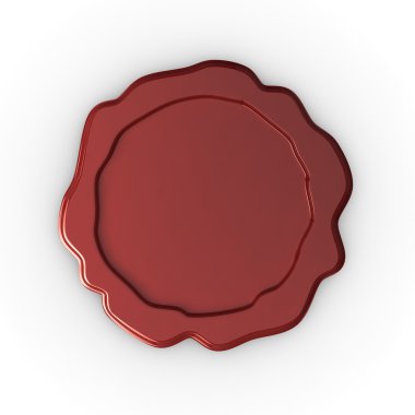 Blank wax seal clipart