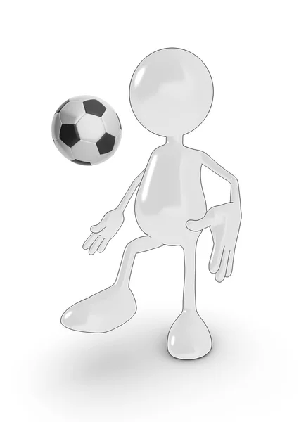 漫画サッカー選手 — ストック写真