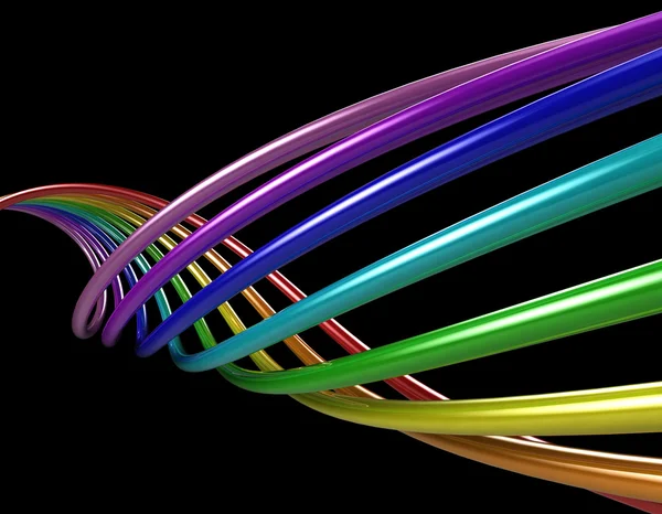 Tubos de arco-íris — Fotografia de Stock
