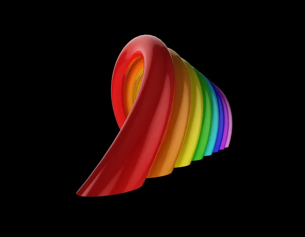 Brillante arco iris 3d — Foto de Stock