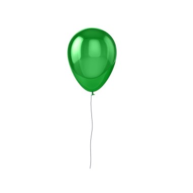 Shiny green balloon clipart