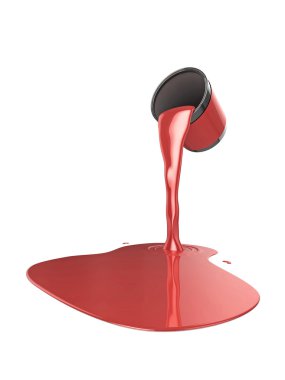 Pouring paint clipart