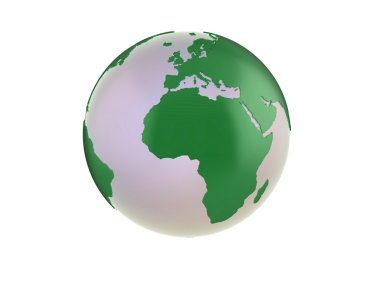 3d Globe - Europe and Africa clipart