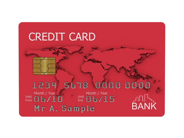 Kredi kartı çizim — Stok fotoğraf