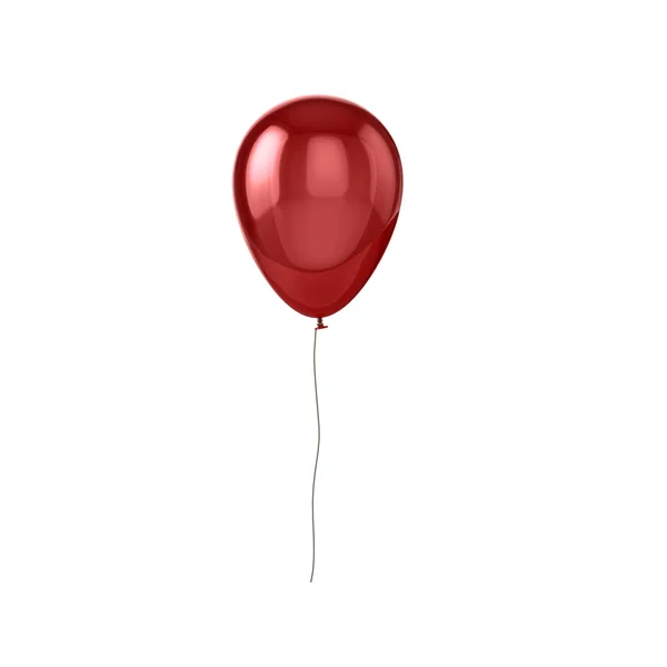 Glanzend rood ballon — Stockfoto