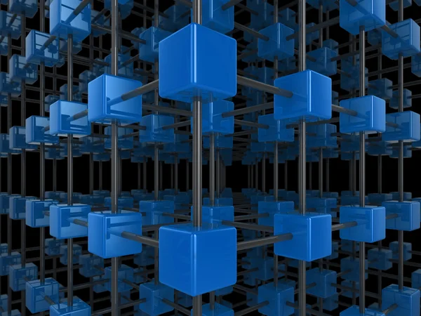 Cube network — Stock Photo, Image