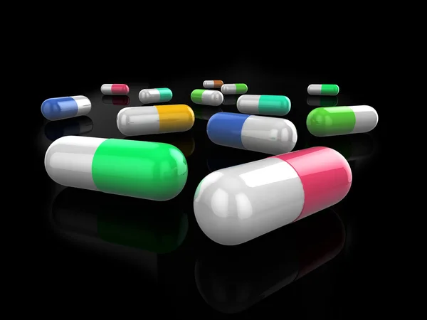 3d pills — Stock Photo, Image