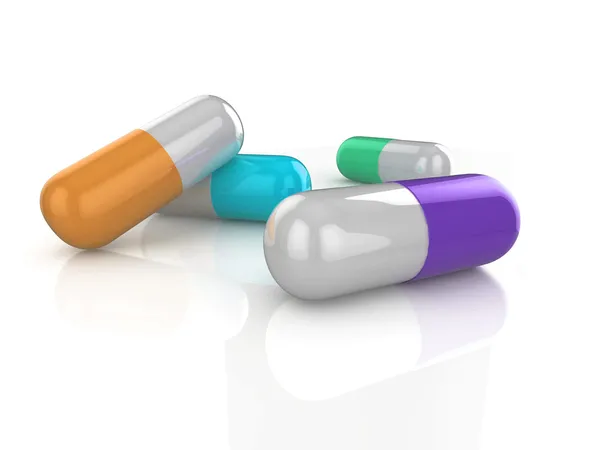 Colored pills — Stock Photo, Image